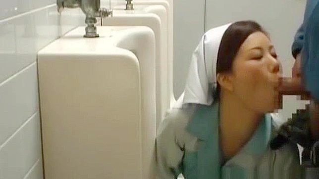 Sultry Japanese Beauty Cleans Public Parts, Revealing Secrets