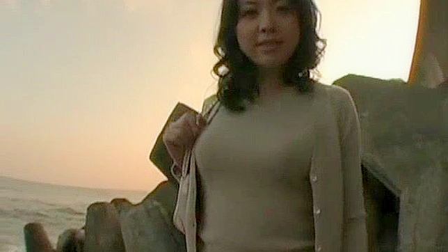 Sultry Japanese Gal Teases Her Pussy While Outdoors