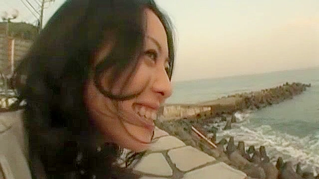 Sultry Japanese Gal Teases Her Pussy While Outdoors