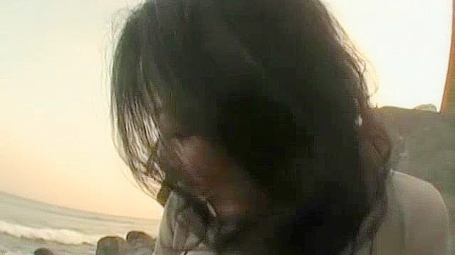 Sultry Japanese Gal Teases Her Pussy While Outdoors