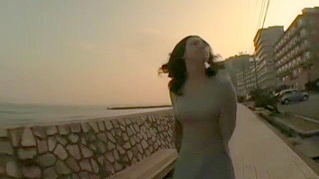 Sultry Japanese Gal Teases Her Pussy While Outdoors