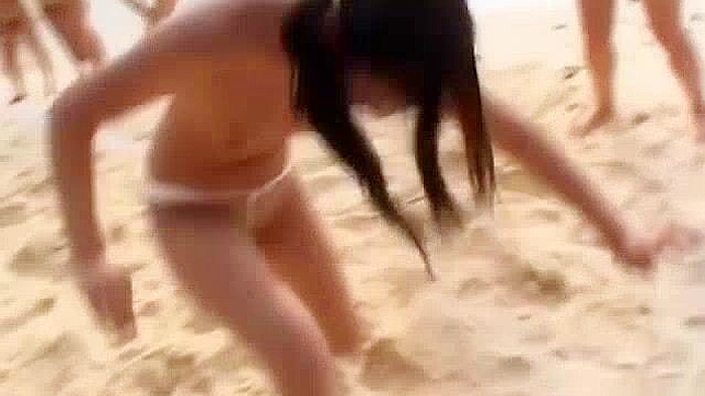 Outdoor JAV milf fucks hairy pussy intensely - exclusive video