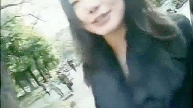 Mature JAV Star Embraces Nature's Pleasures Outdoors