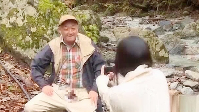 Sultry Japanese MILF Enjoys Passionate Fuck in Forest Depths