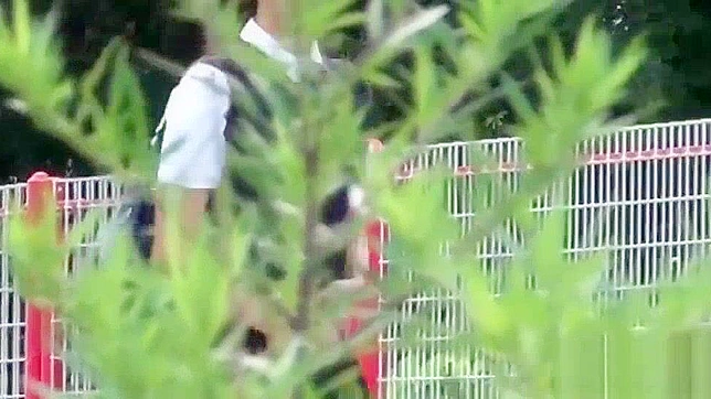 Teen 18+ JAV Student Pees Outdoors After Class Orgasms