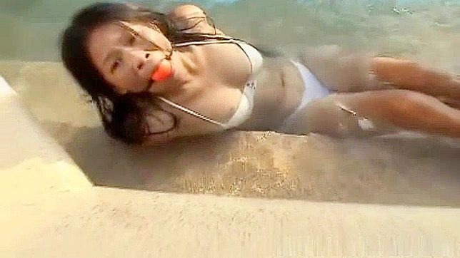 Bound Jav Sluts Get Railed by Poolside Perverts Hardly