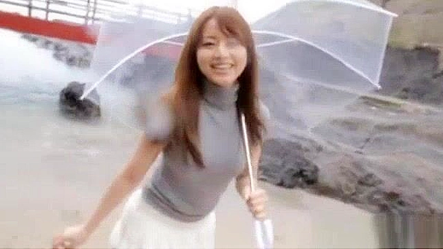 Outdoor JAV MILF Akiho Yoshizawa Receives Hot Blowjob Treat