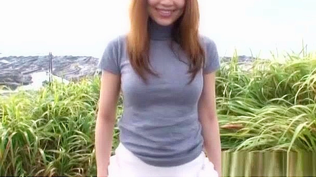 Outdoor JAV MILF Akiho Yoshizawa Receives Hot Blowjob Treat