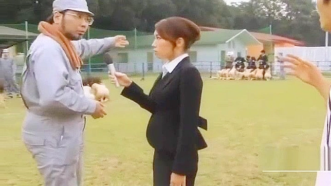 Outdoor Jap BDSM Scene - Submissive Group Blowjob Delight