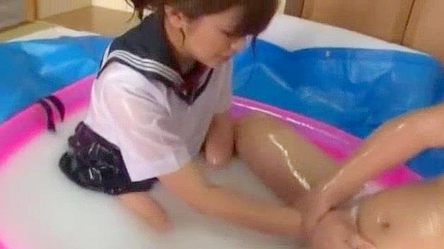 JAV Beauties Rin, Mio & Mai Steam Up the Beach with Orgasms