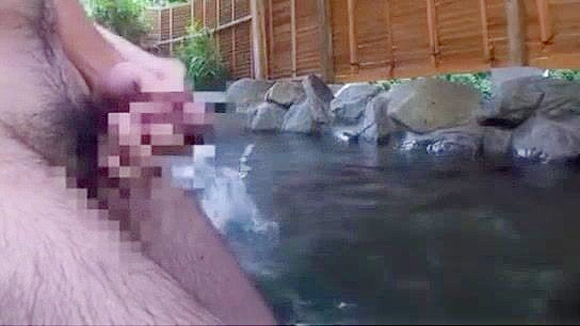 Outdoor JAV MILF Gets Soaked & Has Hot Sex In Bath
