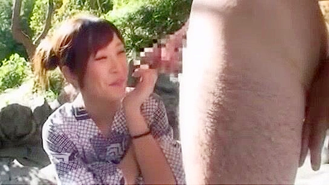 Outdoor JAV MILF Gets Soaked & Has Hot Sex In Bath