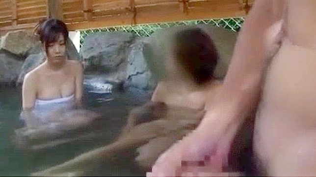 Outdoor JAV MILF Gets Soaked & Has Hot Sex In Bath