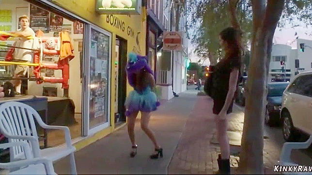 Public Jap Slaves Bound & Fucked Hard – Extreme Outdoor BDSM Action