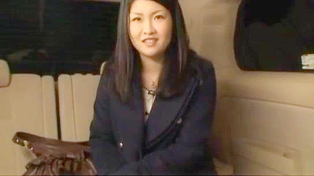 In Car POV - Adorable JAV Star Gives Sultry Backseat Blowjobs