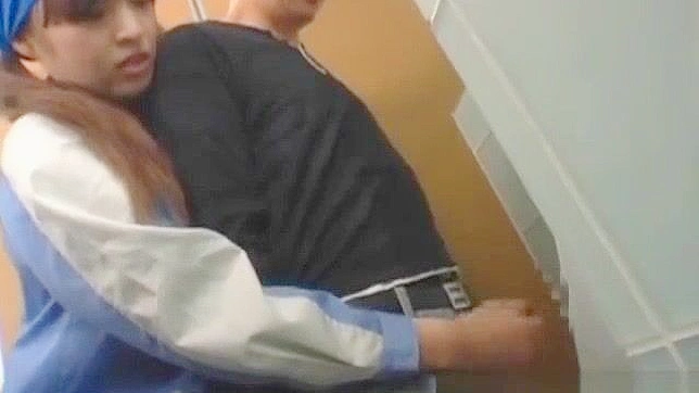 Asian Toilet Attendant Gets Fucked by Horny Client