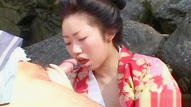 Kotone Yamashita Seduces in Kimono For Outdoor Sex Festivities