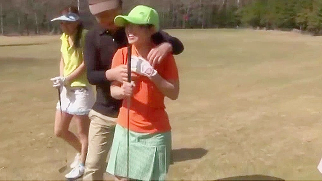 Sexy JAV Babes Temptingly Seduce Their Golf Instructors