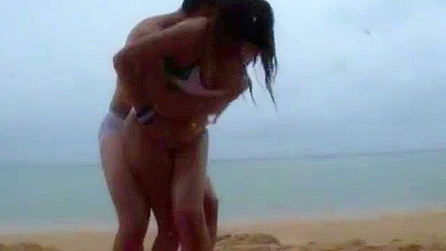 Hot Japanese Beauties Seduce Outdoors for Steamy Beach Sex