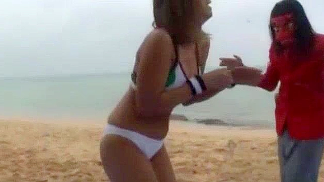 Hot Japanese Beauties Seduce Outdoors for Steamy Beach Sex