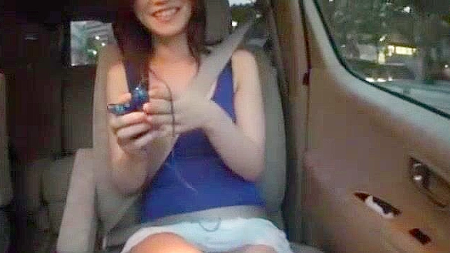 Riho Kobayashi Sizzles in Steamy Solo JAV Action Inside Her Ride
