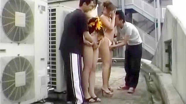 Outdoor JAV Orgy Features Dual Penetrations Galore!