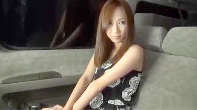 Hairy-Pussy Japanese beauty pounded hard in car sex video