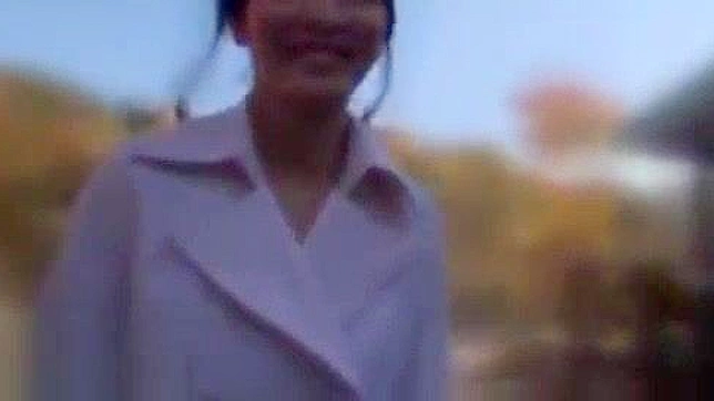 Outdoor JAV Babe Delivers Blowjob for Hot Sex Action