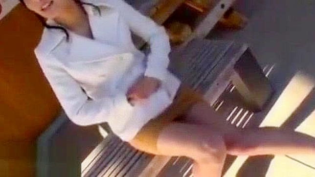 Outdoor JAV Babe Delivers Blowjob for Hot Sex Action