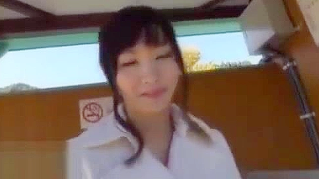 Outdoor JAV Babe Delivers Blowjob for Hot Sex Action