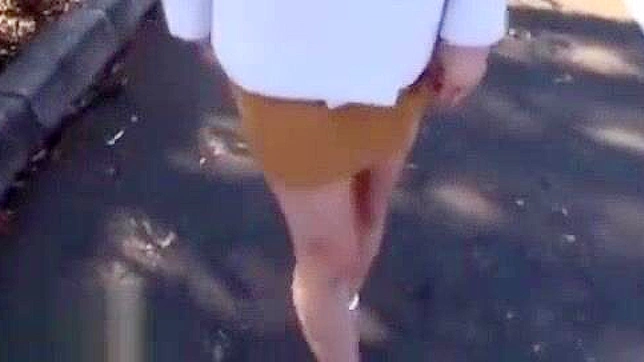 Outdoor JAV Babe Delivers Blowjob for Hot Sex Action