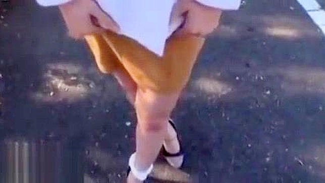 Outdoor JAV Babe Delivers Blowjob for Hot Sex Action