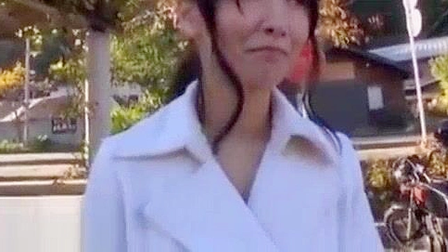 Outdoor JAV Babe Delivers Blowjob for Hot Sex Action