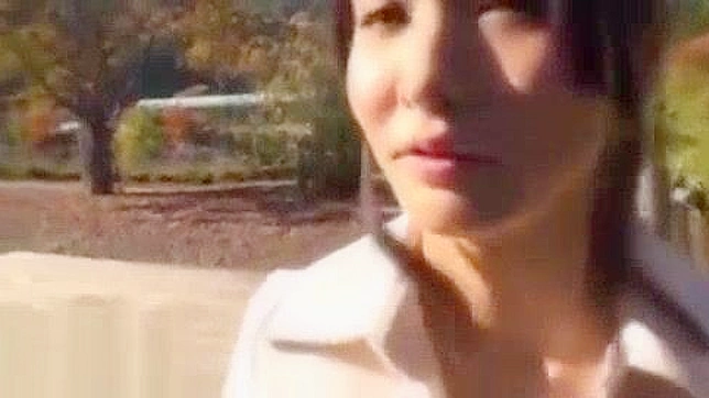 Outdoor JAV Babe Delivers Blowjob for Hot Sex Action