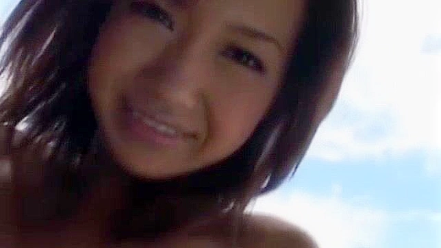 Nana Konishi Seduces Outdoors Before Hot Sandy Sex