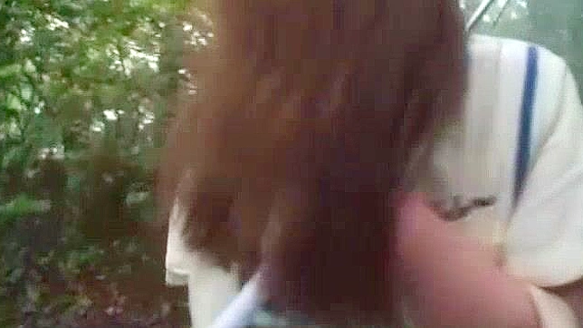 Outdoor Japanese Beauty Ellis Sucks Dick and Fucks Hardly