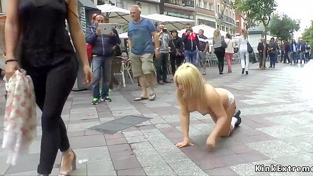 Naughty Blonde Chub Gets Dirty Outdoors with Passionate Freaking