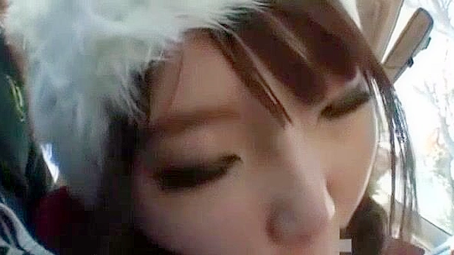Hot JAP Star Kurara Horie Takes Big Cock Outdoors POV Style