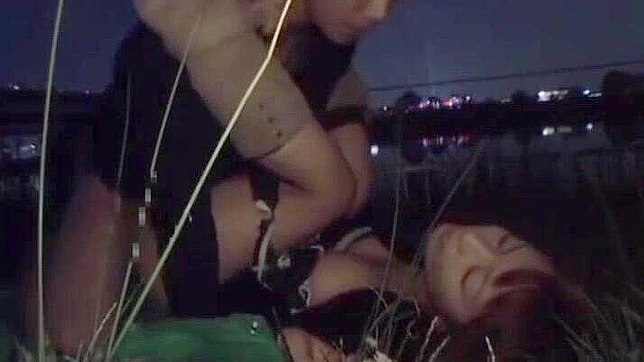 Outdoor JAV Star Akane Takes It Hard in Public Place