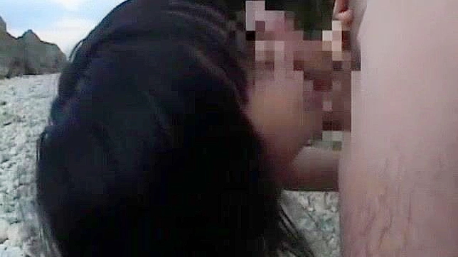 Arisa Kanno's Wet Japanese Beach Blowjob & Hardcore Fun
