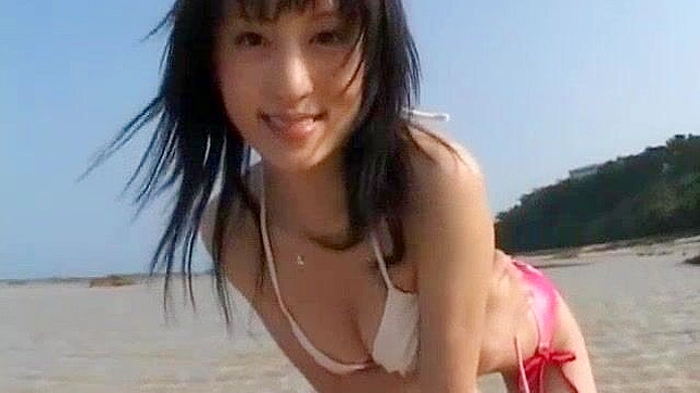 Arisa Kanno's Wet Japanese Beach Blowjob & Hardcore Fun