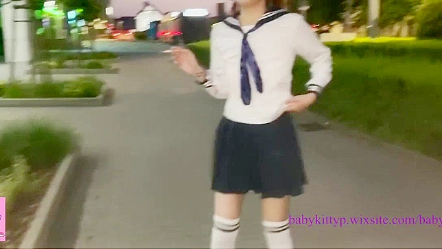Babykittyps' Midnight Urban Adventure Ends with Rough Sex Action