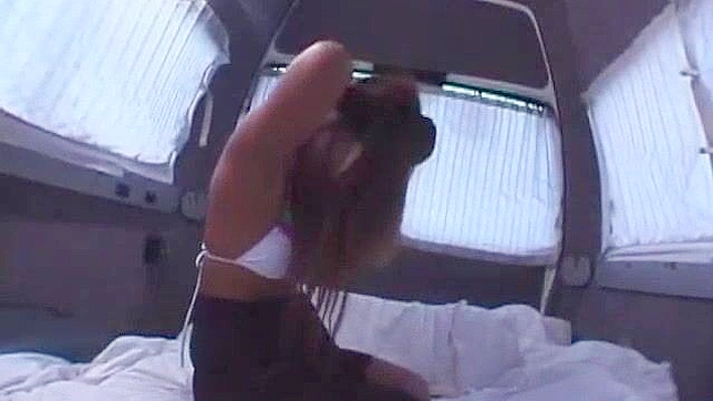 Seductive Japanese Chick Gets Wild With Solo Play in her Car