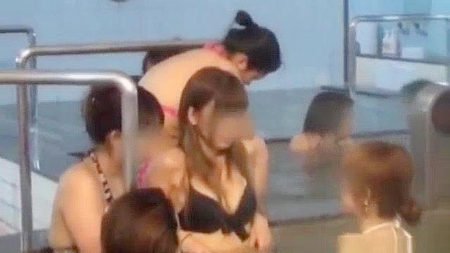 Sultry Japanese Beauty Enjoyed in Public Massage Shop