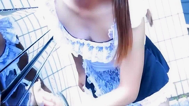 Hot Japanese Star in Stockings Tempts You With Lustful Acts