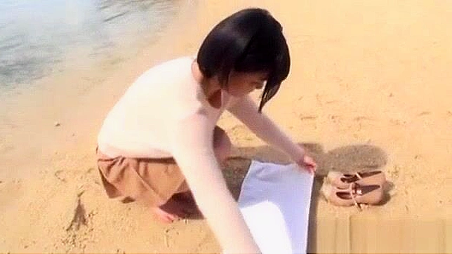 Kazari Hanasaki Jap Teen 18+ Enjoying Sexy Beach Fuck Fest