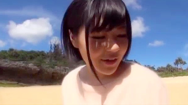 Kazari Hanasaki Jap Teen 18+ Enjoying Sexy Beach Fuck Fest