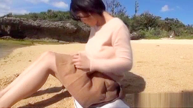 Kazari Hanasaki Jap Teen 18+ Enjoying Sexy Beach Fuck Fest
