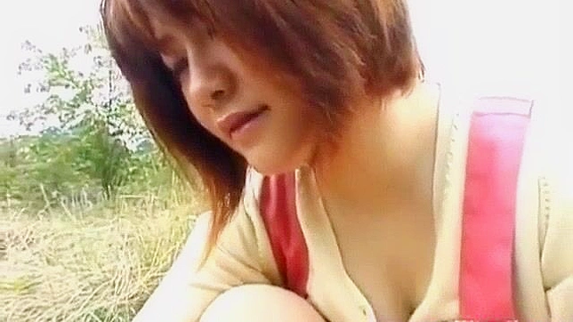 Horny Jap Schoolgirl 18+ Himawari Fucks with Veggie & Cock Ride