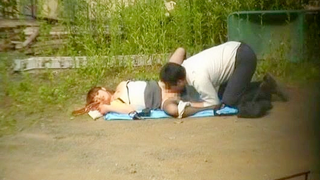 Outdoor Jav Couple Enjoy Hot Sex with Intense Penetration